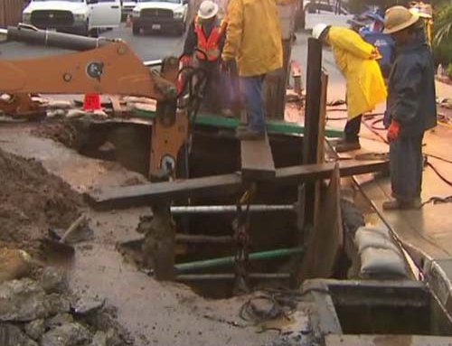 Sinkhole Opens up in Redondo Beach Neighborhood Amid Continuing Rain